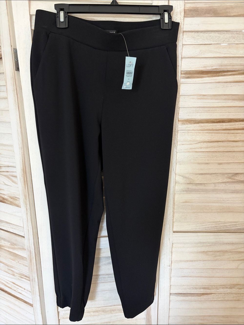 LOFT Black Joggers Ponte Pants